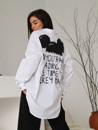 Рубашка MICKEY. Цвет Белый. Вид 4