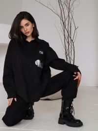 Рубашка MICKEY. Цвет Чёрный. Вид 2