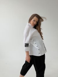 Рубашка SNST FASHIONFUTURE. Цвет Белый. Вид 5